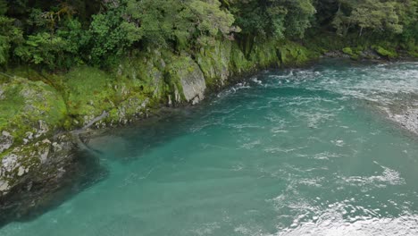 clear dart river runs into bedrock and must make left turn into pool