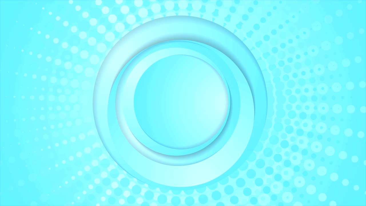 시안 파란색 원과 반색  비디오 애니메이션