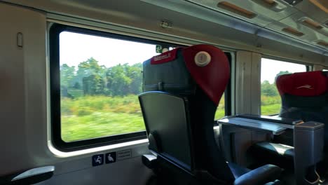 vistas panorámicas desde un tren en milán