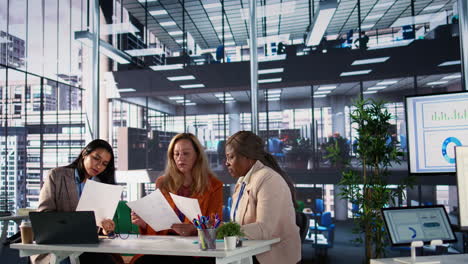 business meeting in modern office