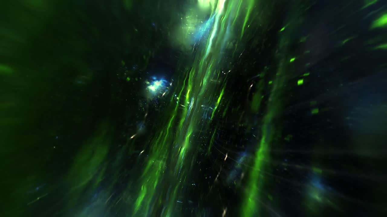 Viajando a través de dimensiones, fondo espacial. Bucle continuo.