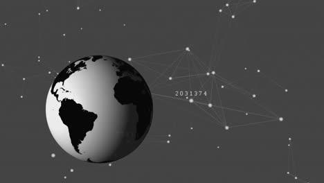 Globus-Mit-Verbundenen-Linien