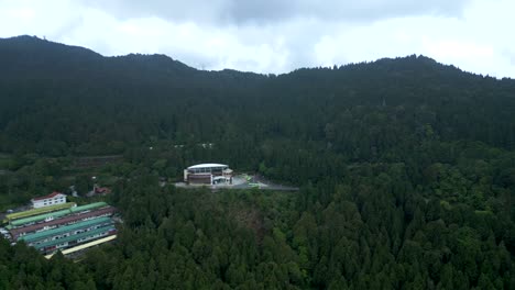 alishan national forest recreation area, chiayi county, taiwan – aerial view of scenic mountains