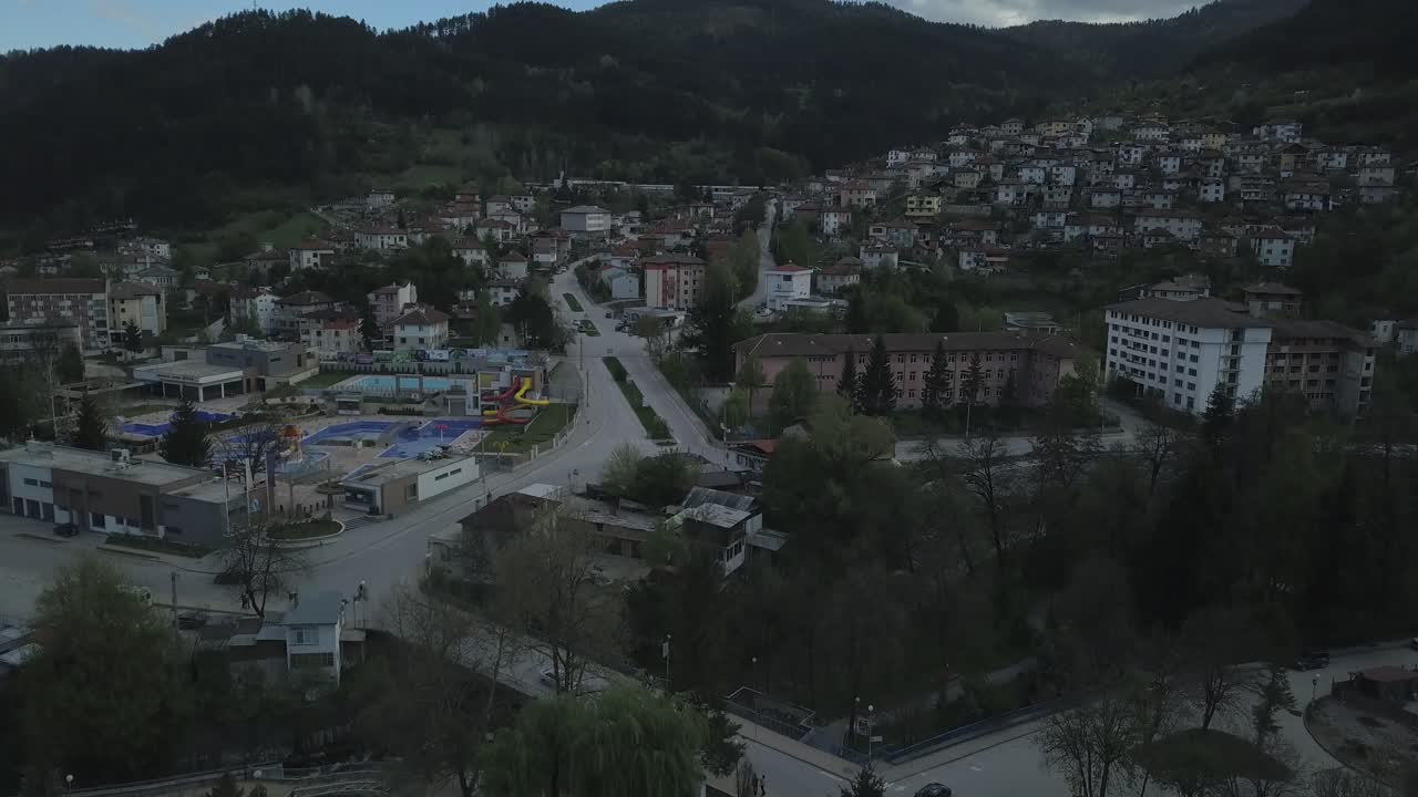 ciudad en la montaña, devin, bulgaria