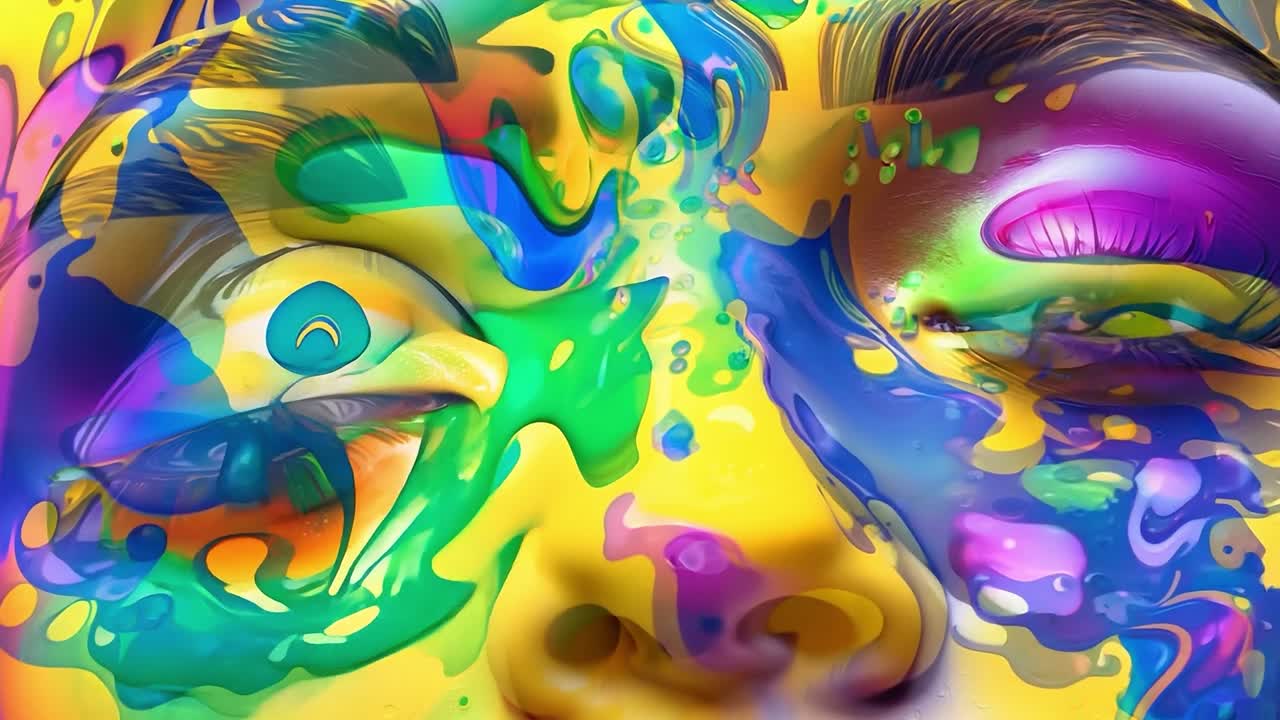 pintura para el rostro de colores