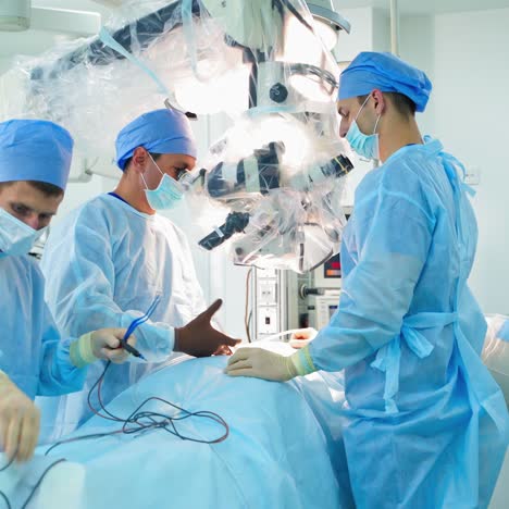 surgery team in the operating room