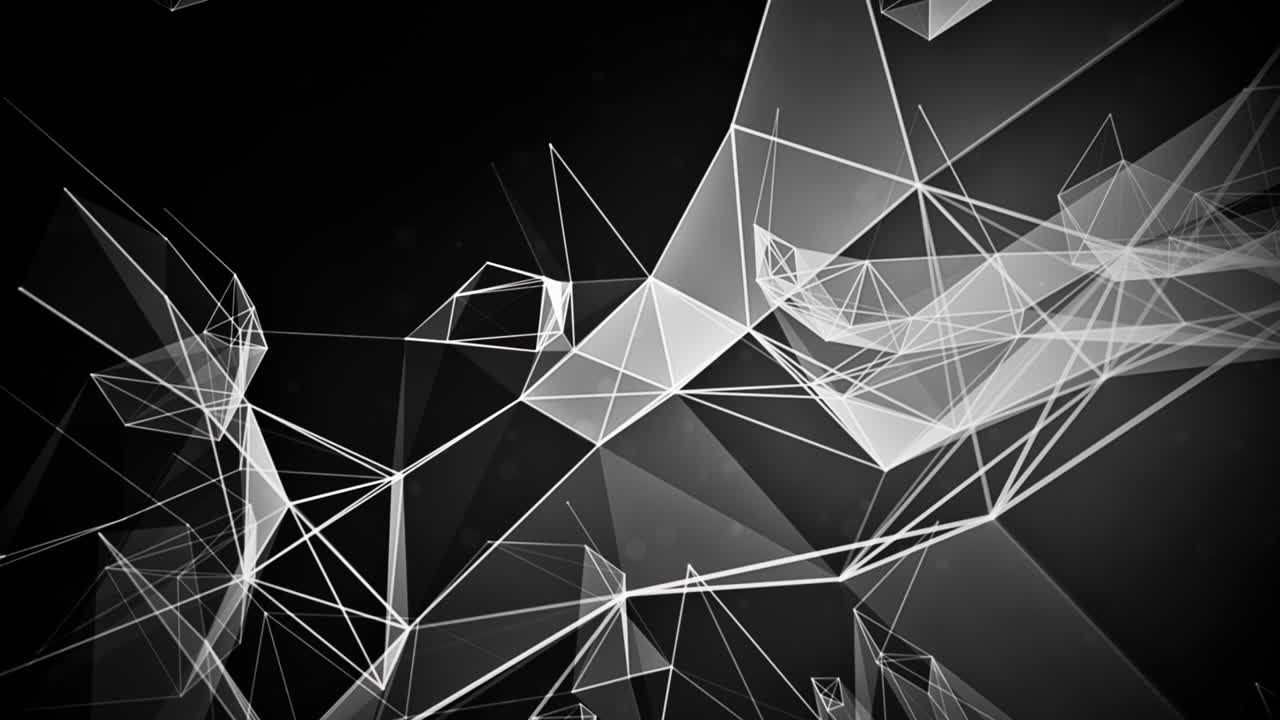 암호화폐 프로모션 소개: 점과 선을 연결하는 추상적인 기하학적 배경