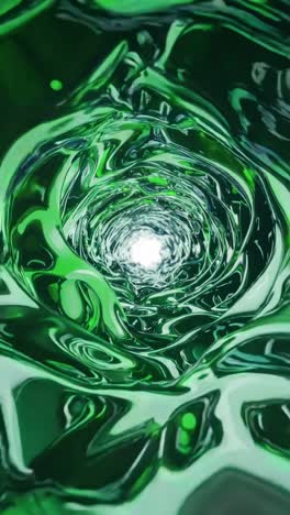 abstract liquid metal tunnel