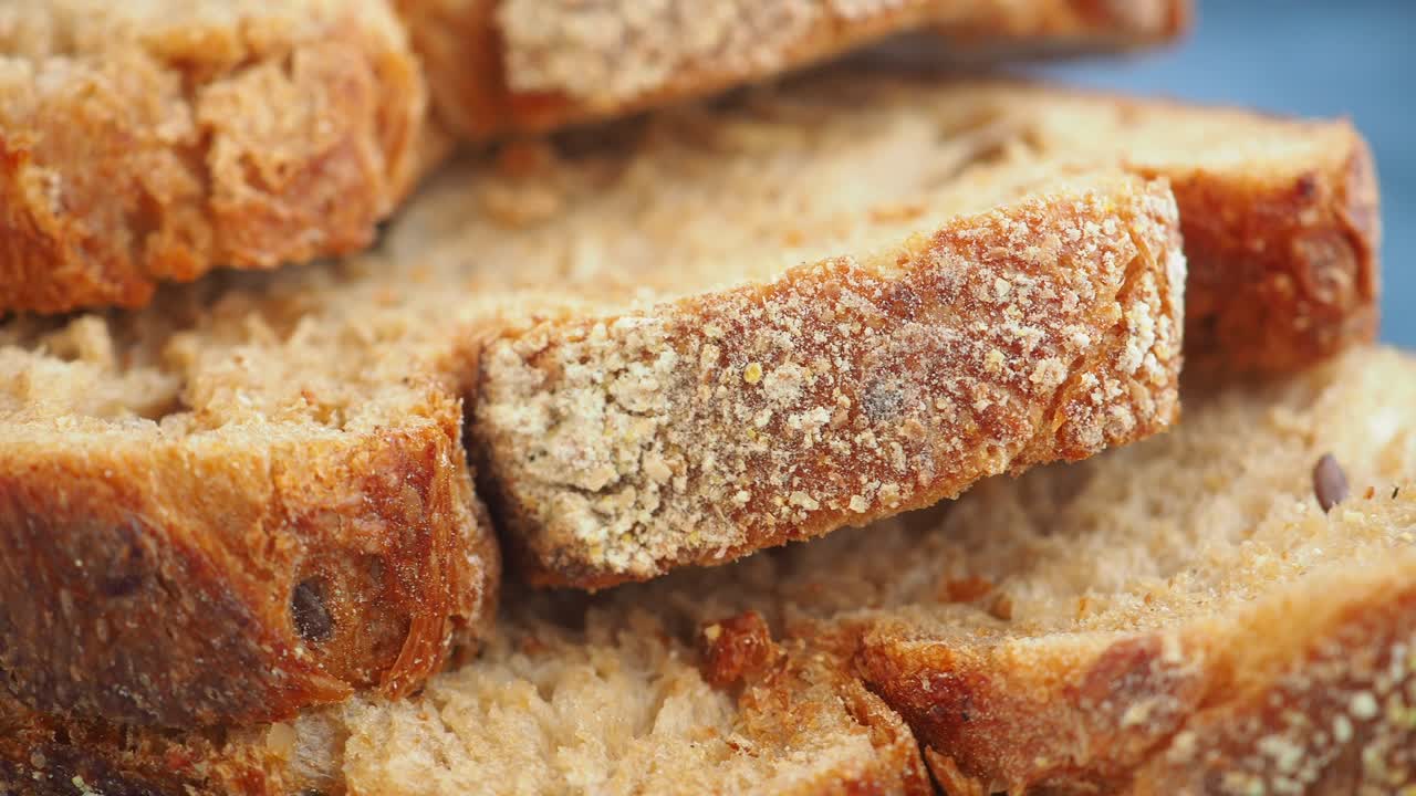 잘라진 전체 밀 의 클로즈업