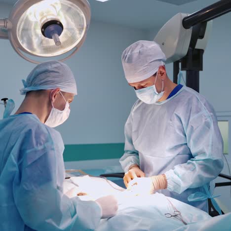 medical room during operation