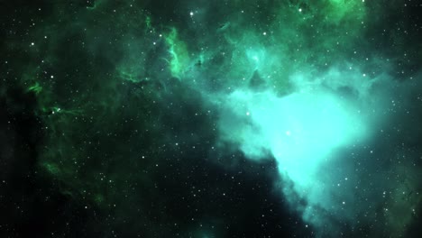 green nebula animated moving background