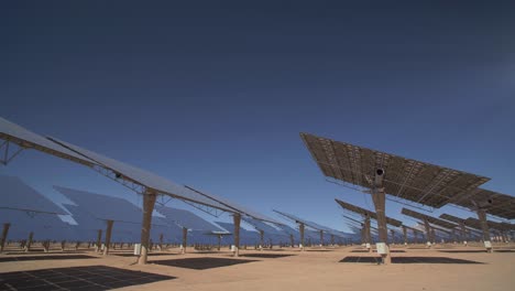 concentrated solar power plant in the desert