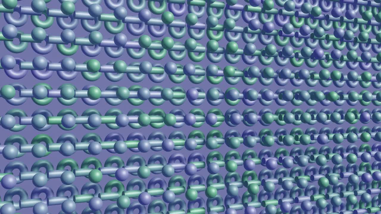 fondo animado abstracto con elementos multicolores de renderizado 3d. bucle sin costuras animación 3d moderna y satisfactoria