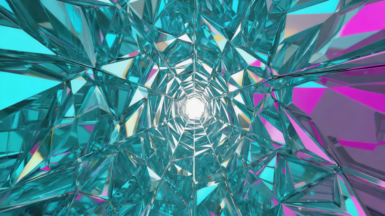 túnel de cristal abstracto