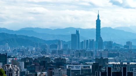 4k time lapse : taiwan skyline