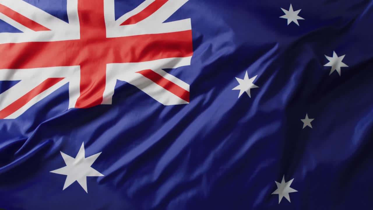 animación de la bandera nacional de australia