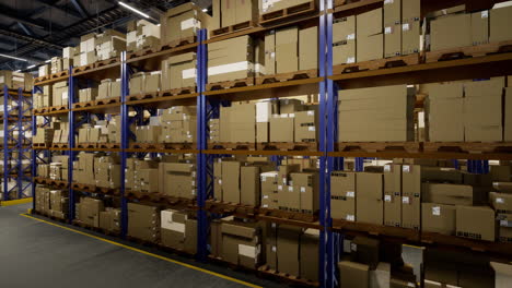 shipping center features products for delivery procedures and in transit