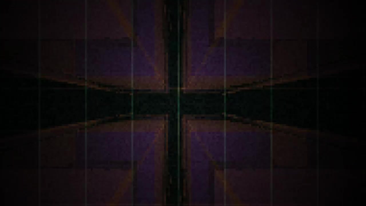 Soyut Piksel Sanatı Çapraz Desen Glitch Efektli