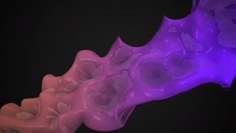 formas líquidas púrpuras y azules