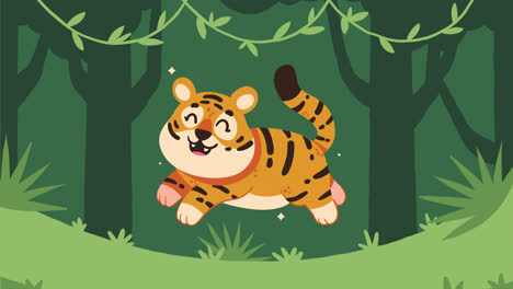 cute tiger in the jungle