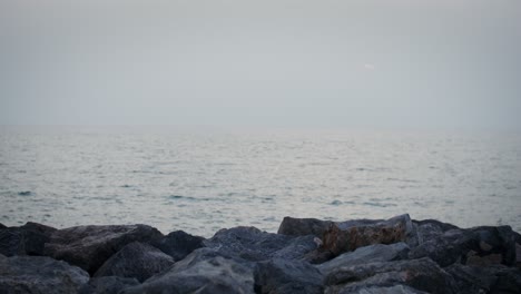 coastal rocks and calm sea