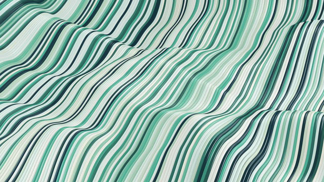 Trendy hypnotic seamless loop of fluid flowing stripes.