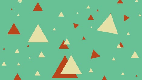 diseño de fondo en movimientos con formas geométricas de diferentes colores vintage. verde-naranja-beige