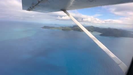 Aerial-4K-of-Whitsunday-Islands-in-Queensland,-Australia-in-December-2022