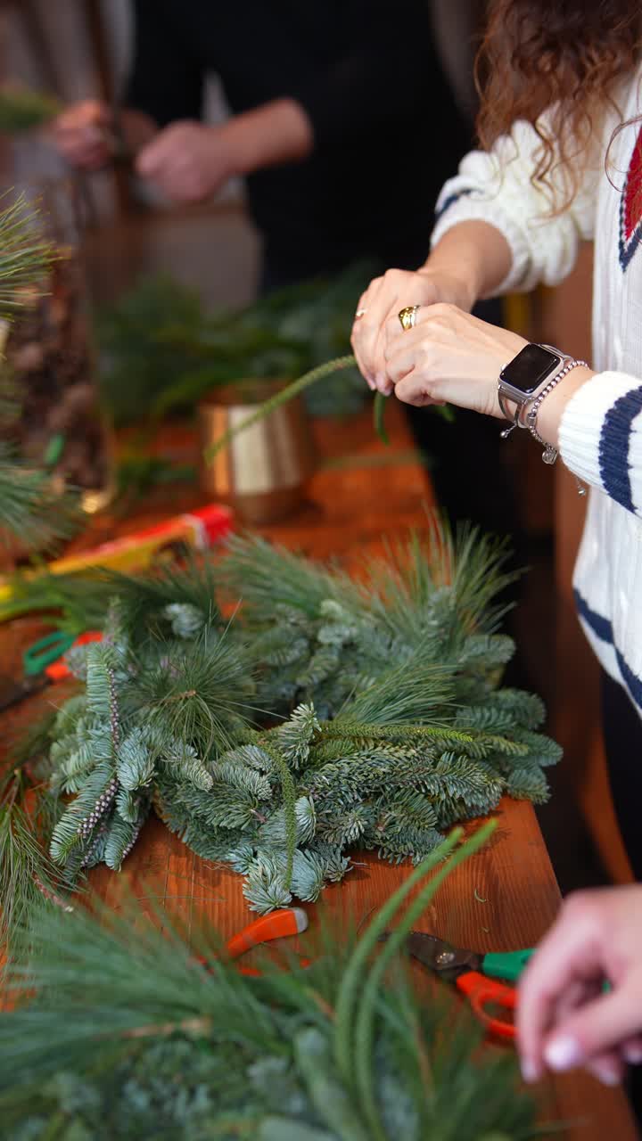 크리스마스 꽃받침을 만드는 것