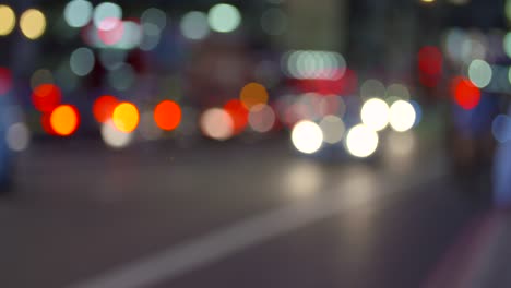 bokeh de tráfico nocturno de londres