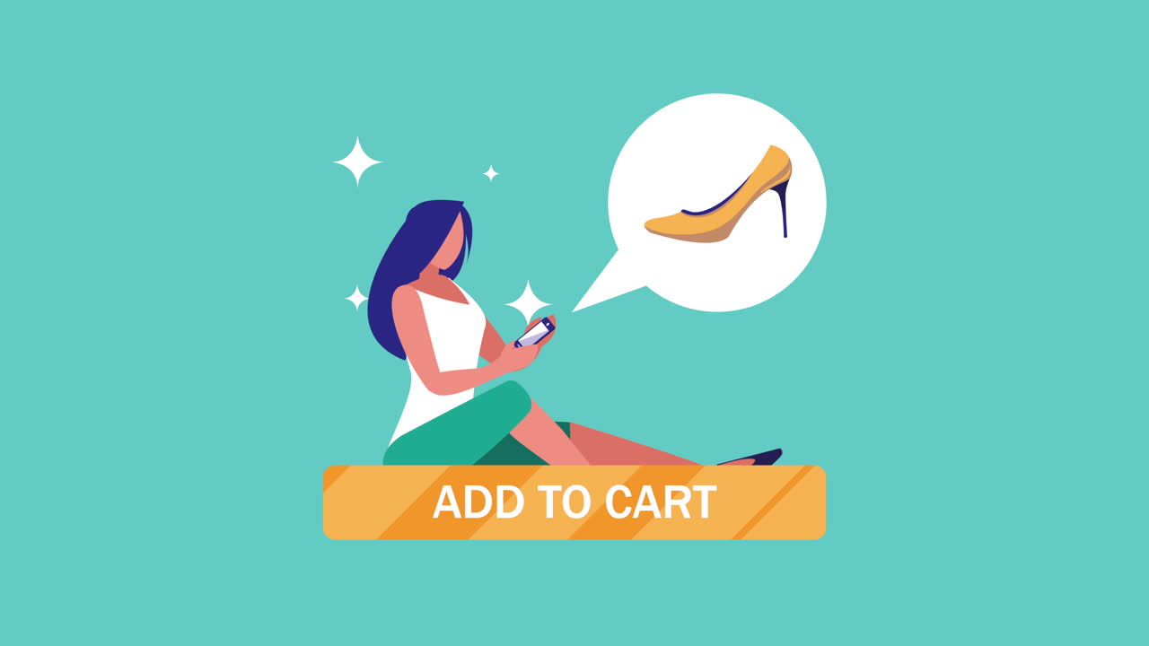 여자 들 이 온라인 에서 하이힐 을 구입 하는 것