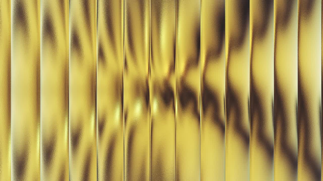 gold foil tiles texture seamless loop background 3D rendering