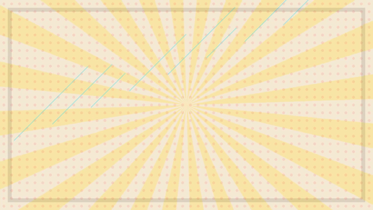 Retro Yellow Sunburst Background with Halftone Pattern