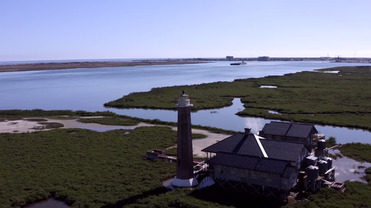 텍사스주 아란사스 패스의 아름다운 등대