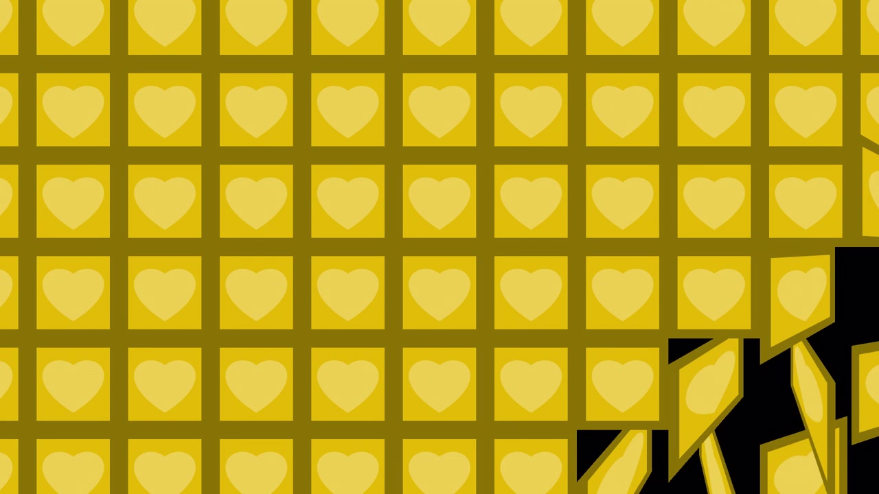 Gold Heart Pattern