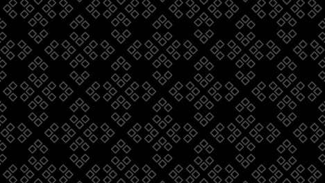 graphic pattern in black and white with stroboscopic and hypnotic effect, while increasing in size and then reducing it.