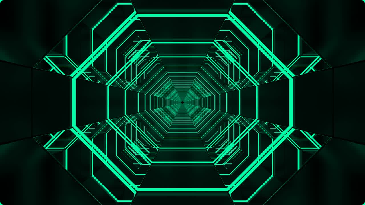 pasillo de fondo abstracto con bucle tecnológico