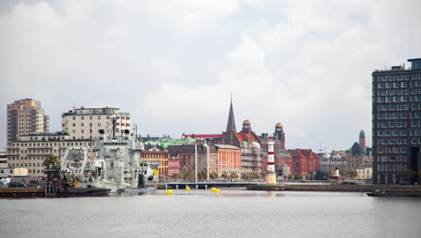 malmo downtown cityscape waterfront