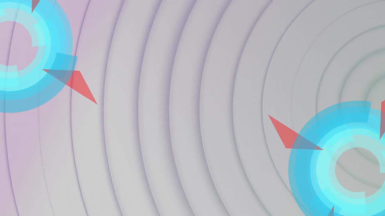 하 ⁇  배경 위에서 파란색 회전 스 ⁇  스캔의 애니메이션