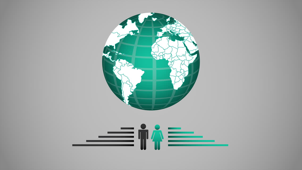 세계 행성 지구 통계 그래픽