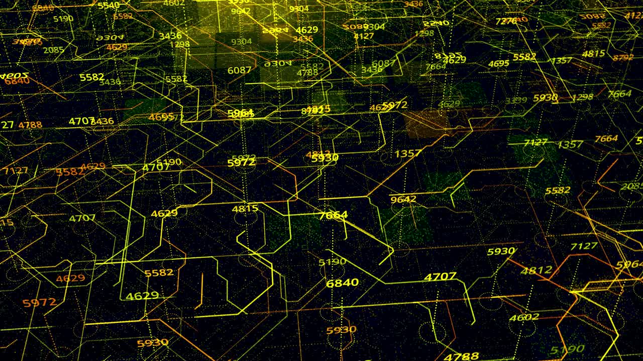 Abstract Circuit Board Visualization