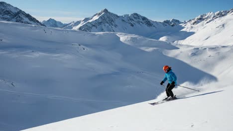 a skiing adventure through serene mountain slopes: capturing the thrill of snow sports in a stunning winter wonderland