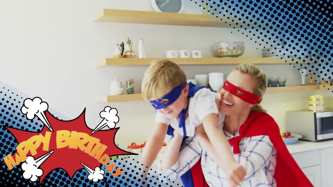 연설 거품에 쓴 생일 축하