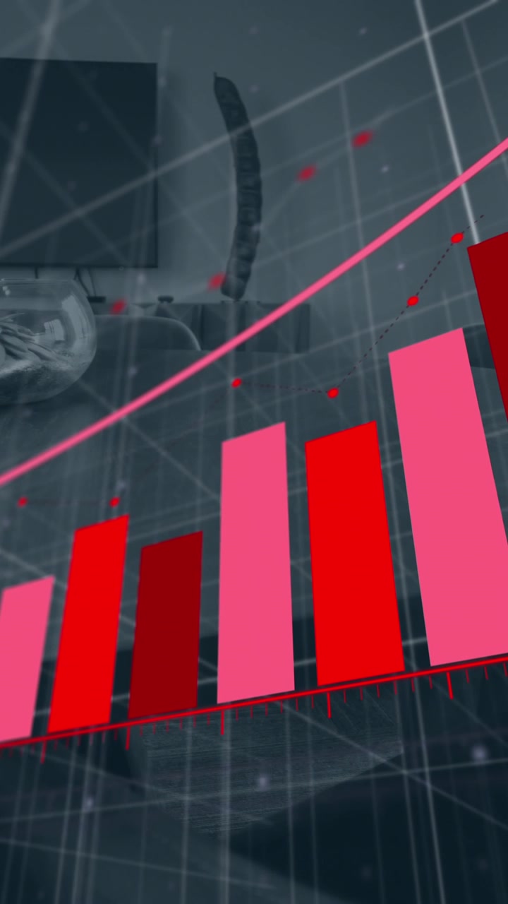 Animation of statistics and data processing over office