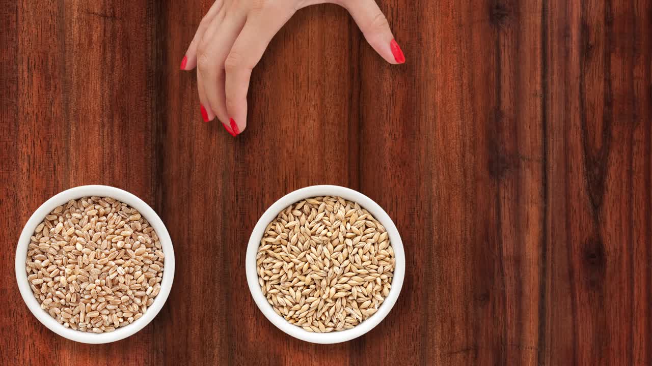 곡물 을 담은 그 을 바치는 것