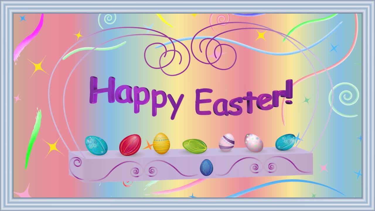 축하하는 부활절