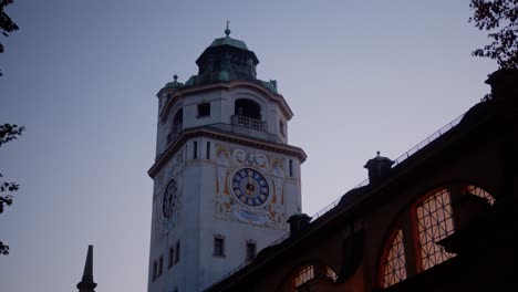 epic gothic tower munich germany 4k