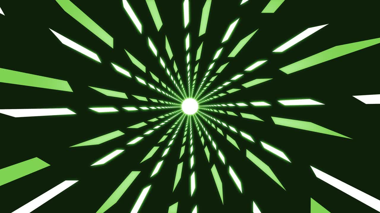 líneas abstractas forma animación verde digital minimalista túnel futurista fondo en bucle