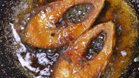 fried fish in a pan