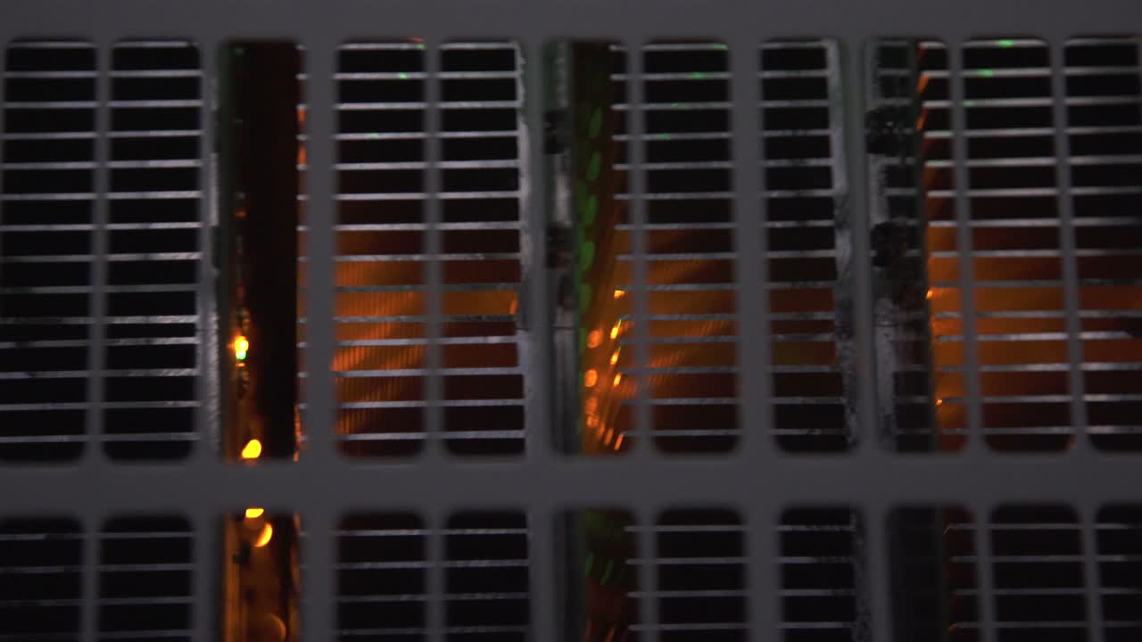 sistema de refrigeración de hardware del servidor con luces led